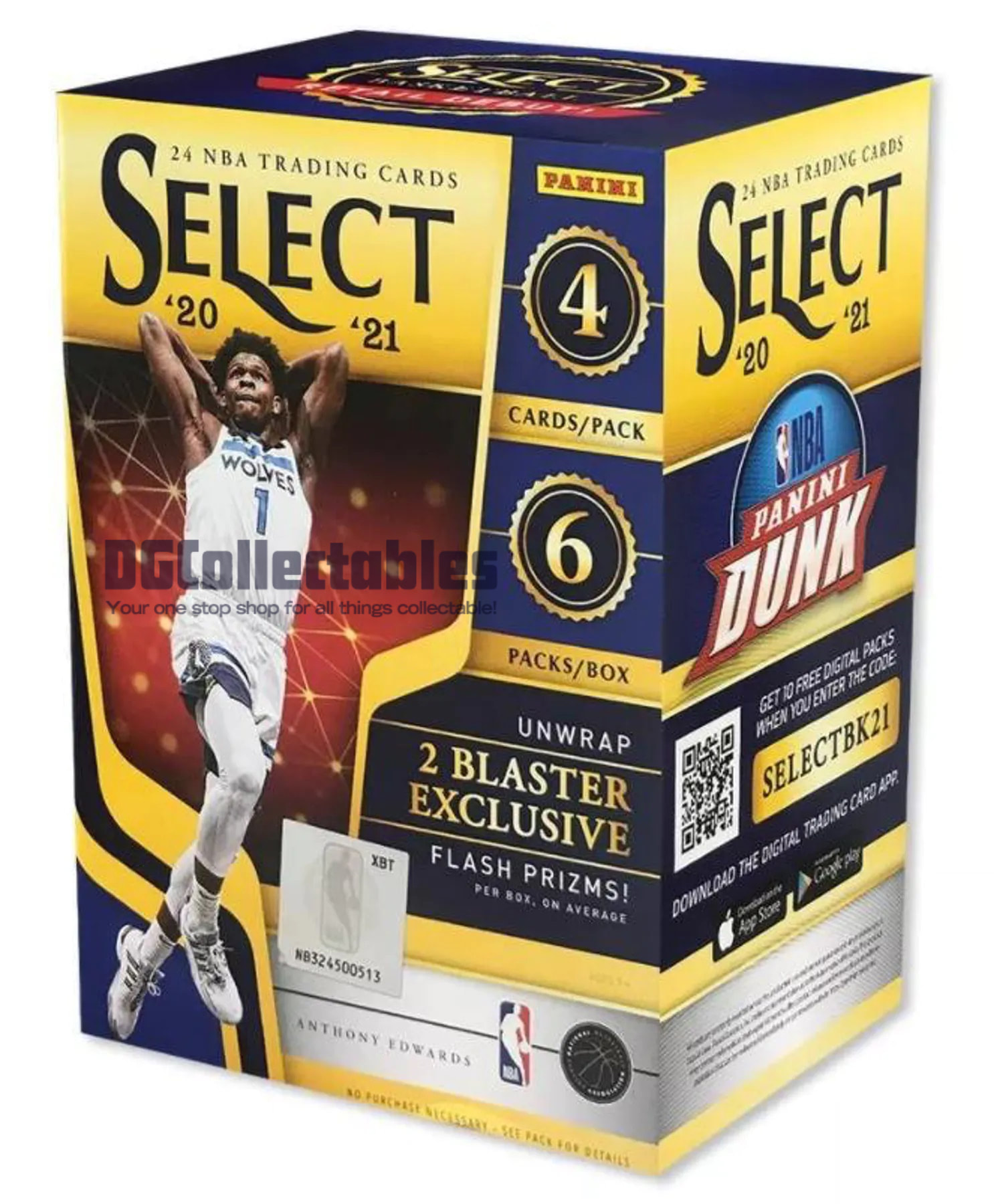 2020/21 Panini Select Basketball 6-Pack Blaster Box