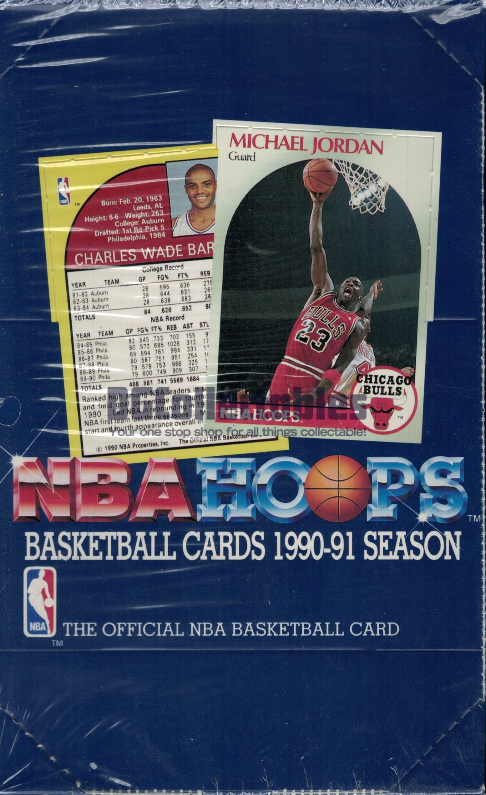 1990/91 NBA Hoops Series 1 Basketball Wax Box