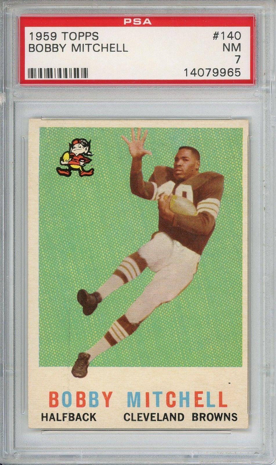 1959 Topps #140 Bobby Mitchell PSA 7 NM Cleveland Browns.JPG