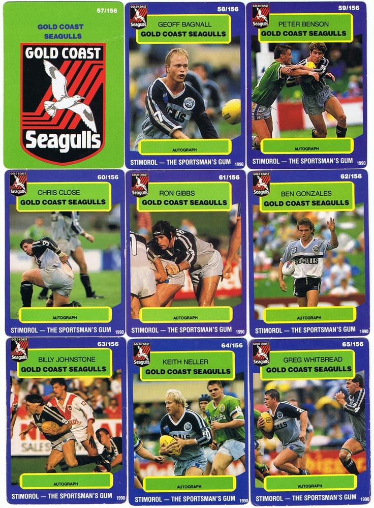 1990 Gold Coast Seagulls team set.jpg