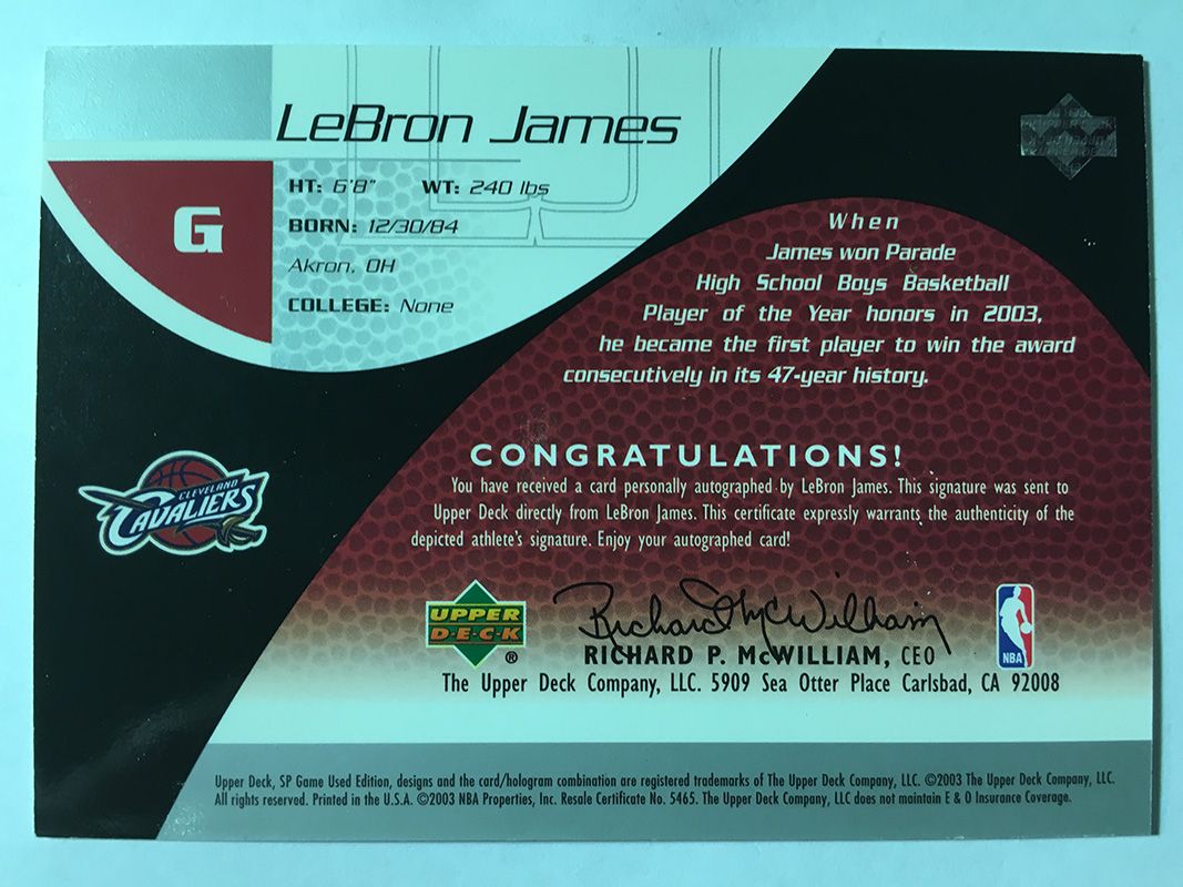 2003-04 Game Used Rookie Exclusive Autographs #1 Lebron Jamesb.jpg