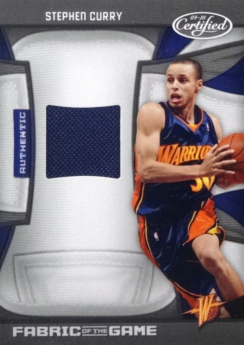 2009-10 Certified Fabric of the Game #FOG-SC Stephen Curry 250 - Front.JPG