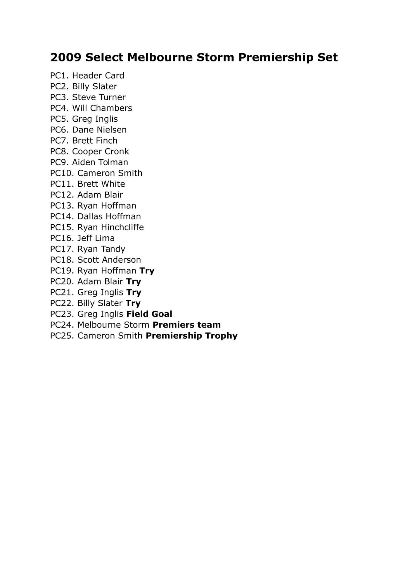 2009 Select Melbourne Storm Premiership Set-1.jpg