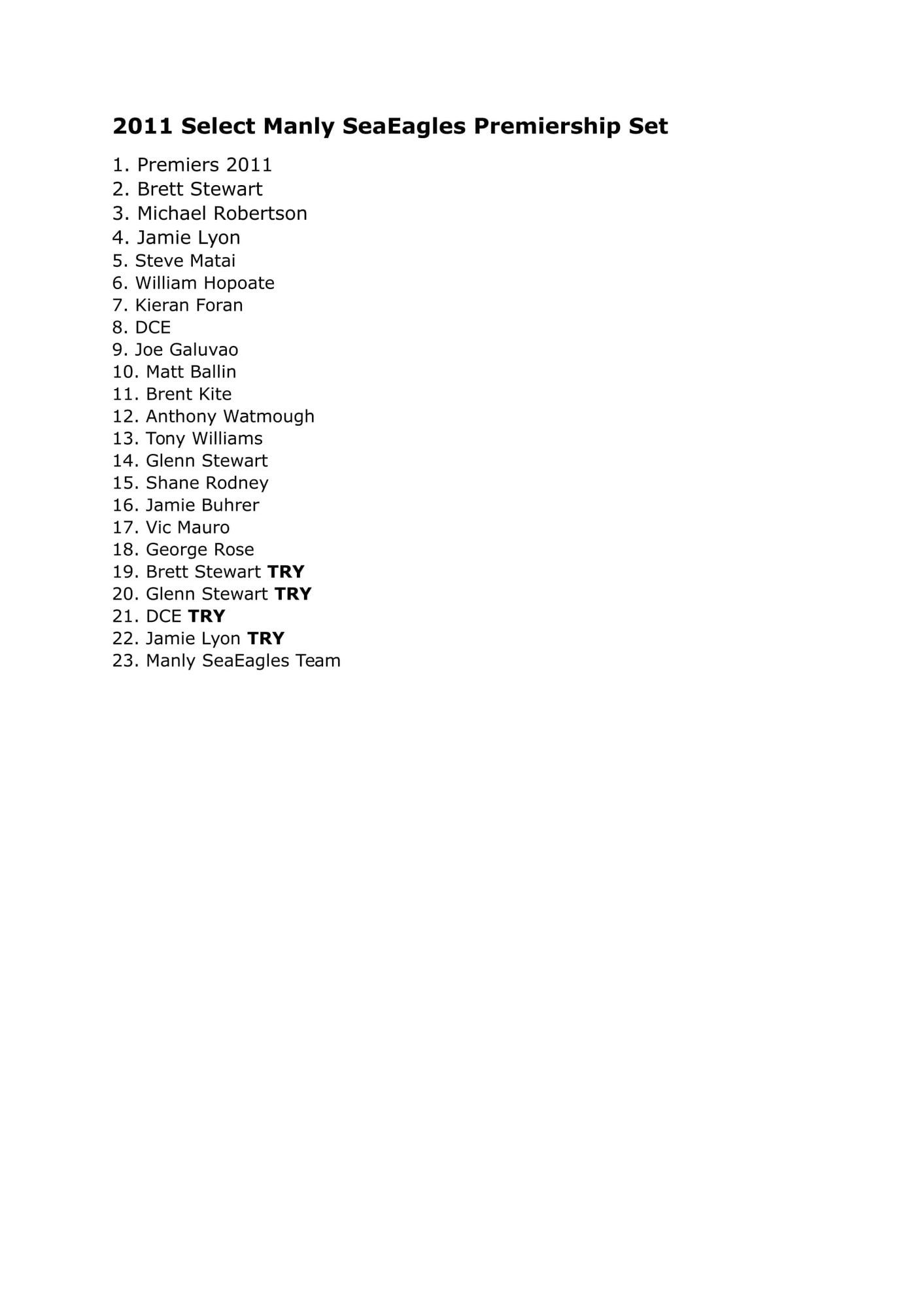 2011 Select Manly SeaEagles Premiership Set-1.jpg