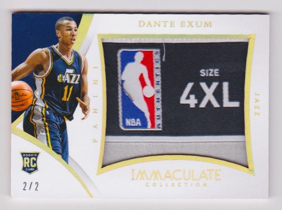 2014-15 Immaculate Collection Rookie Jumbo Tags #8 Dante Exum.jpeg