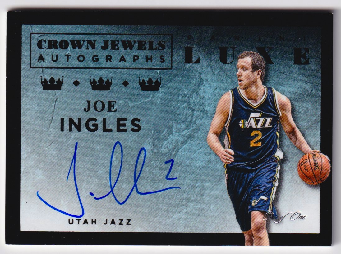 2015-16 Panini Luxe Crown Jewels Autographs Black #40 Joe Ingles 1:1.jpeg