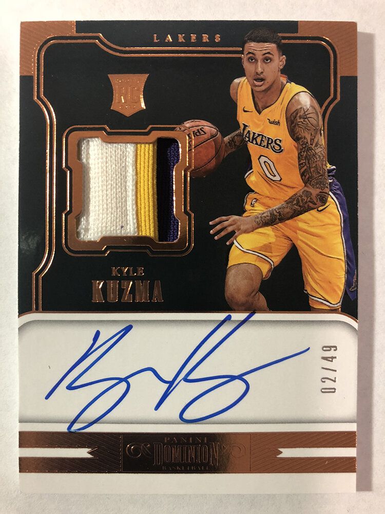 2017-18 Dominion #148 Bronze Kyle Kuzma Patch Autof.jpg