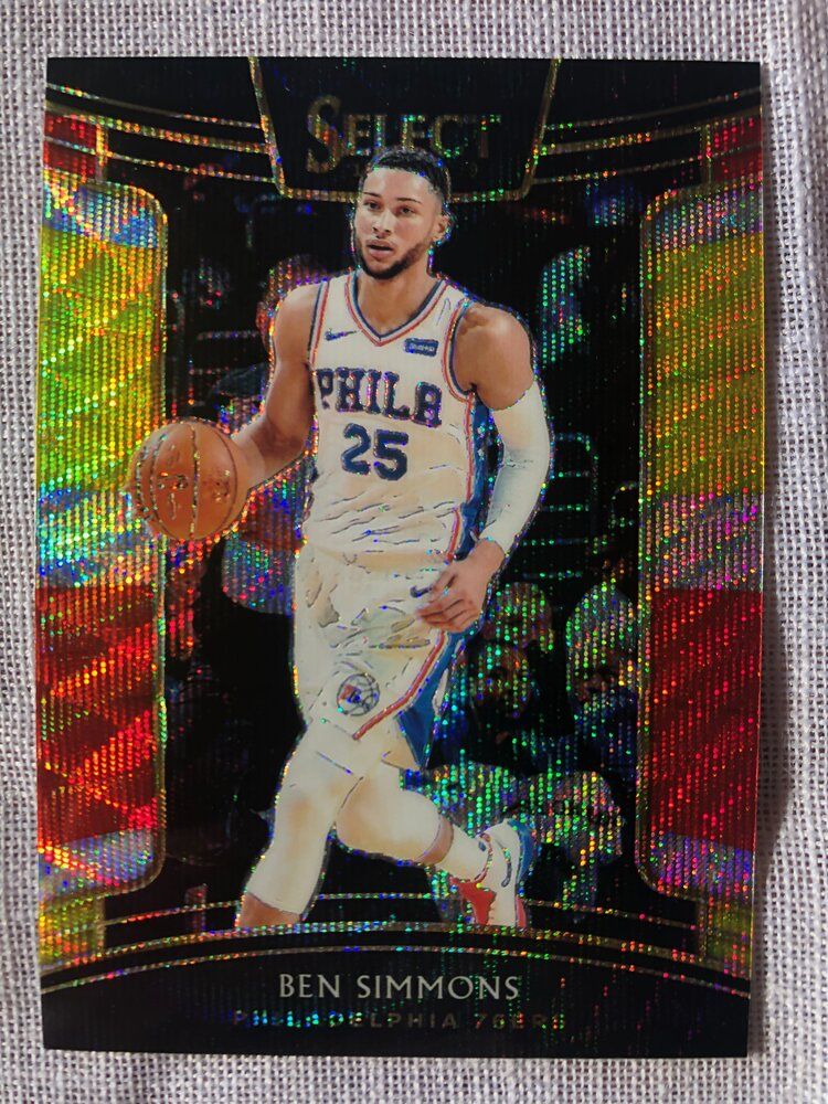 2018-19 Panini Select - Tri-Color Prizm #41 Concourse - Ben Simmons.jpeg
