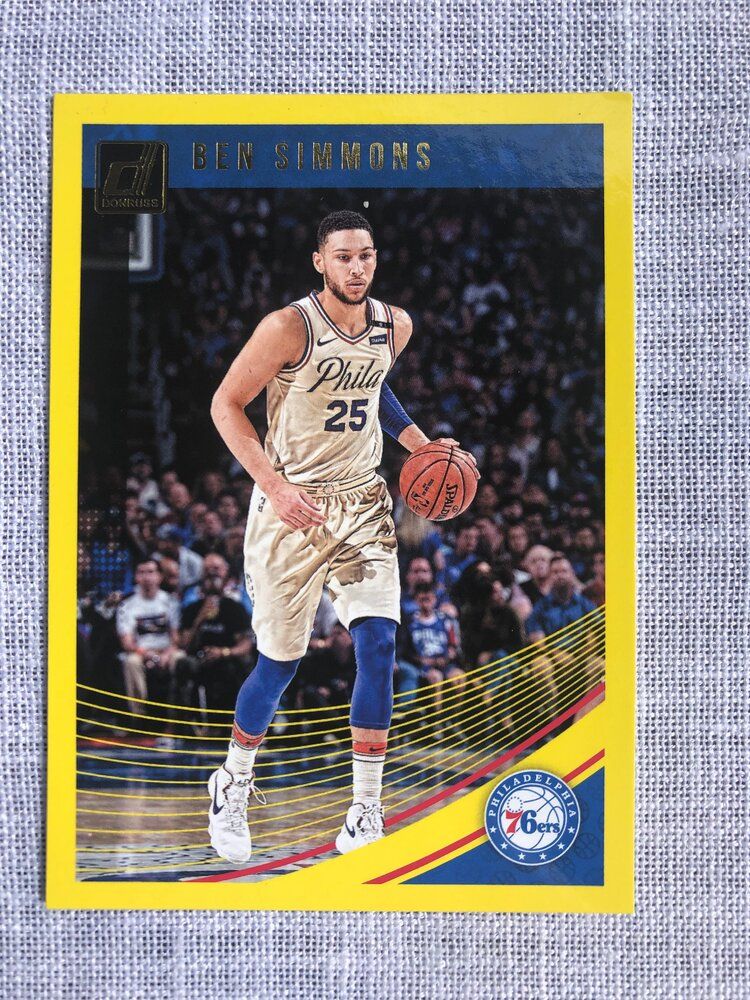 2018 Donruss Yellow Flood #59 Ben Simmons .jpeg