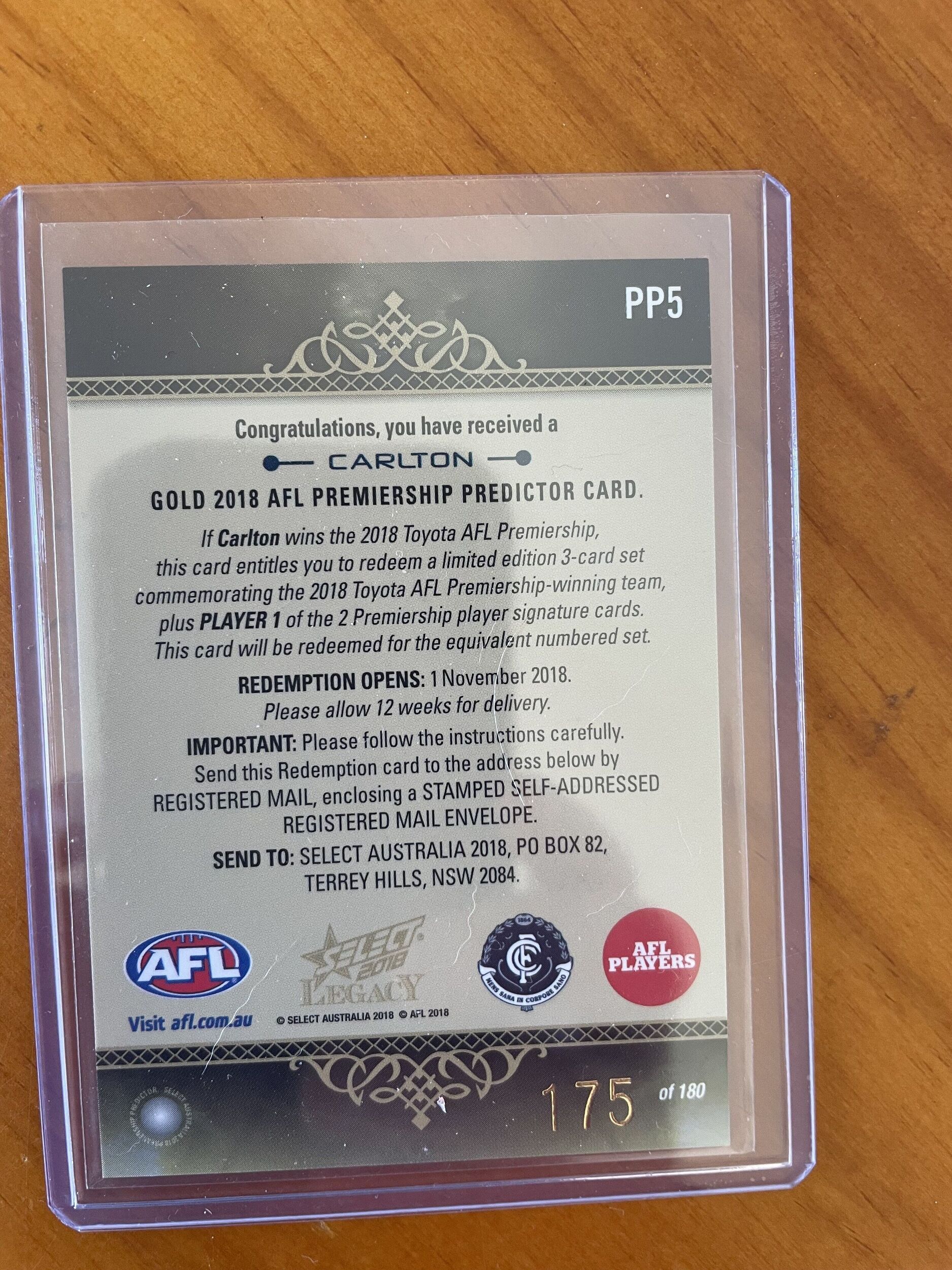 2018 Legacy Carlton Predictor Back.jpg