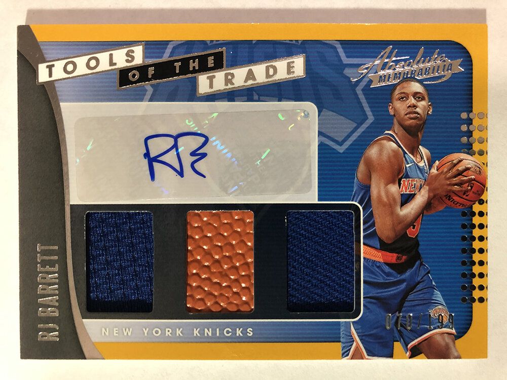 2019-20 Absolute Tools of the Trade Three Swatch Signatures #RJB Level 1 RJ Barrettf.jpg