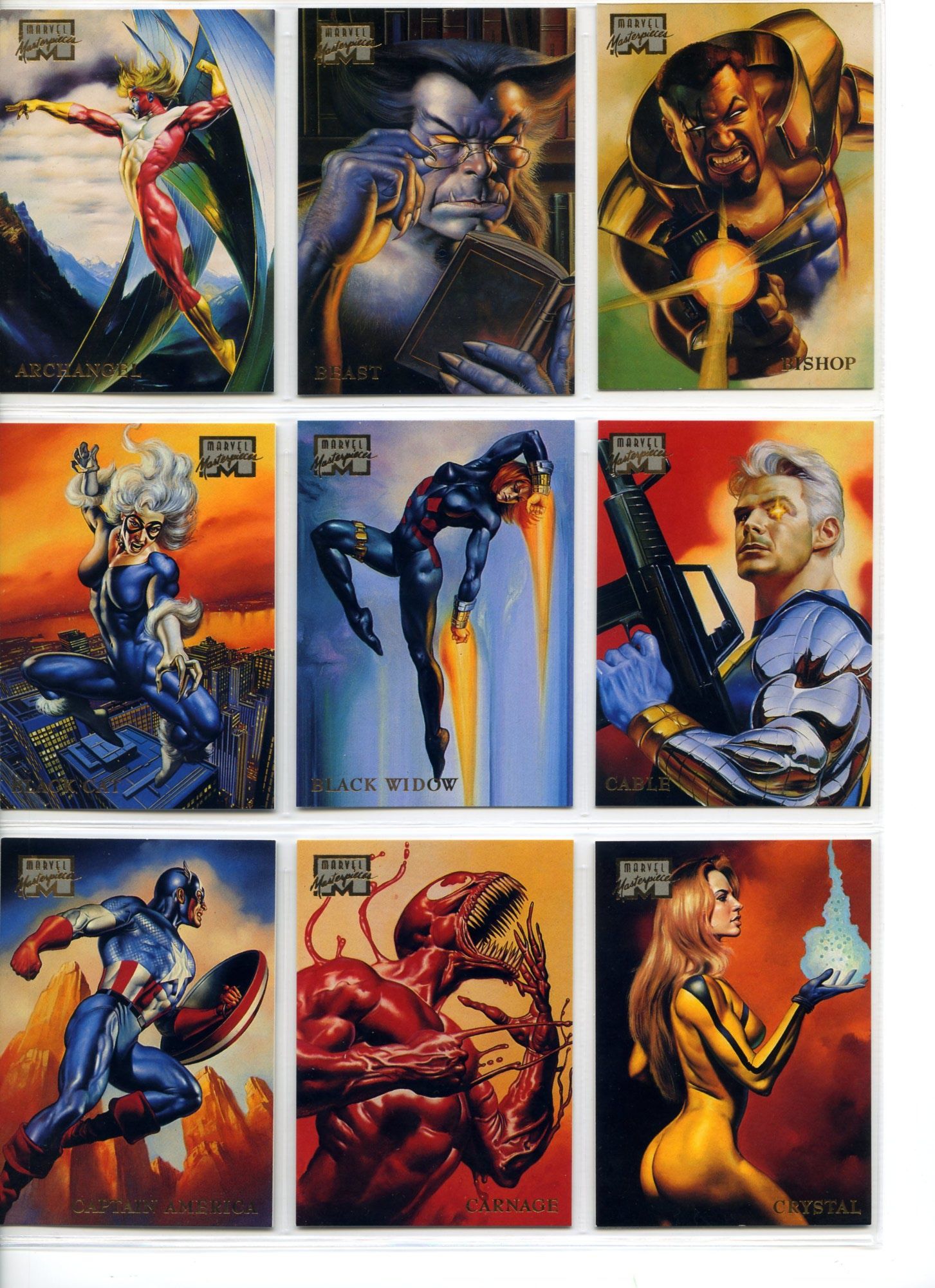 1996 Marvel Masterpieces Trading Cards Many to choose from!! 