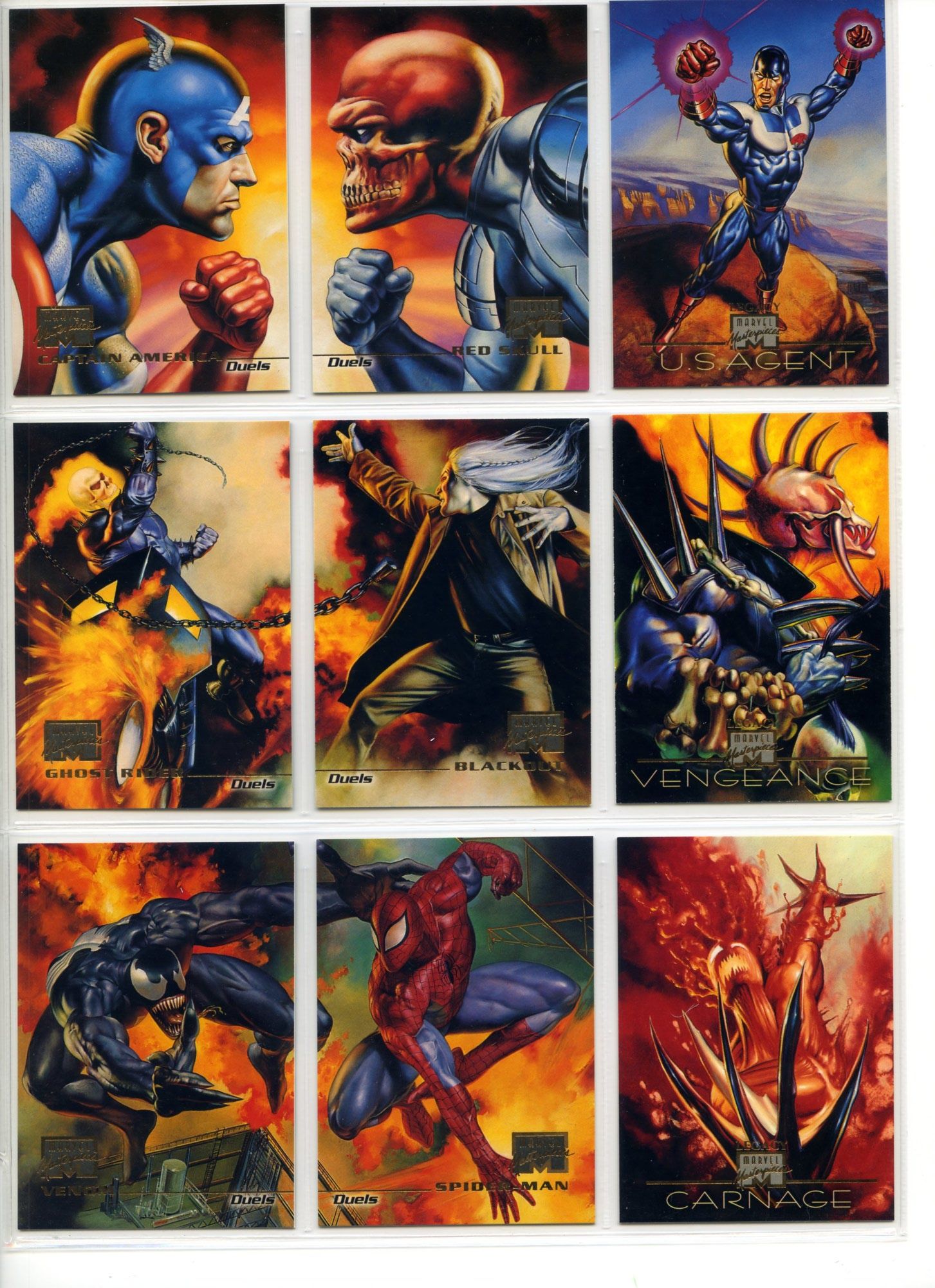 1996 MARVEL MASTERPIECES Non Sport & Gaming Selling