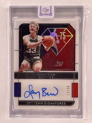Auto - 75th Team Signatures - One and One - 2021-22 - Larry Bird.jpg
