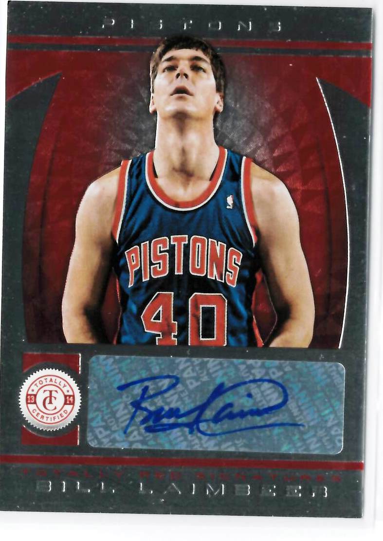 Bill Laimbeer 2013-14 Totally Certified Totally Red Signatures #225 24-99.jpg