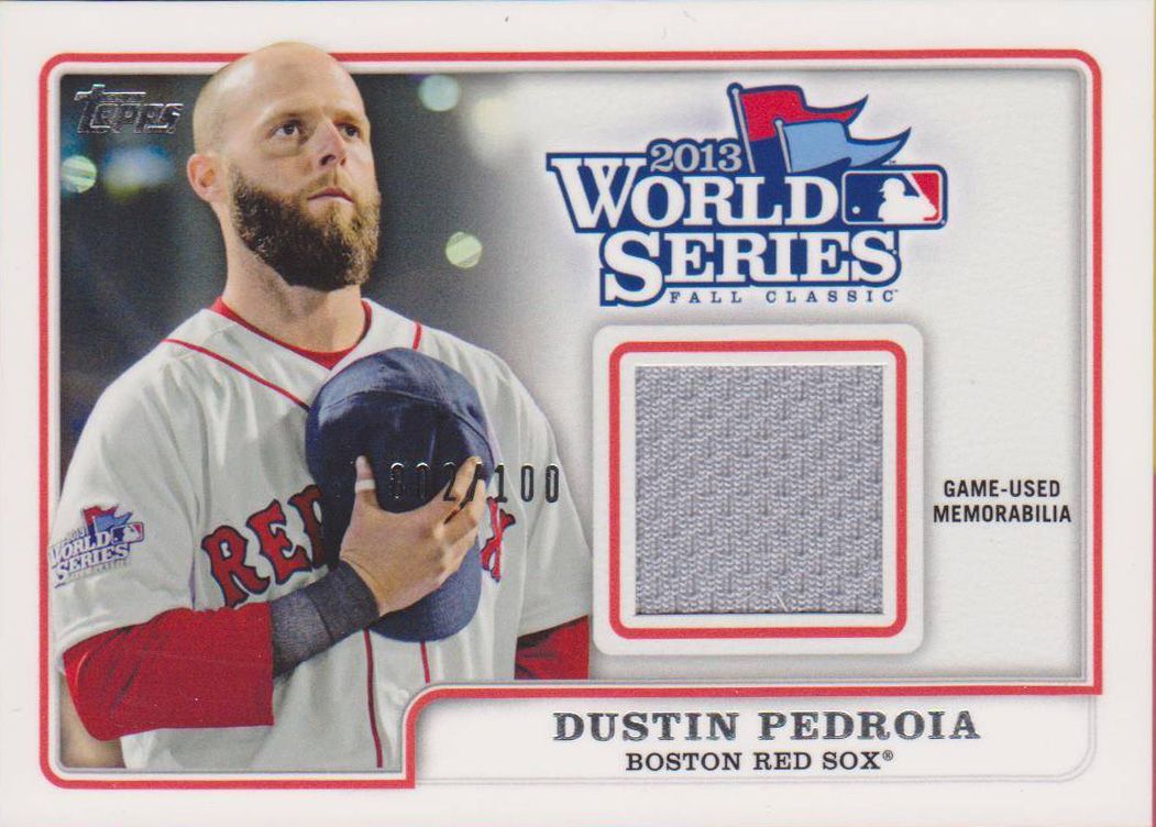Dustin Pedroia 2014 World Series Champions Game-Used Jersey.jpg