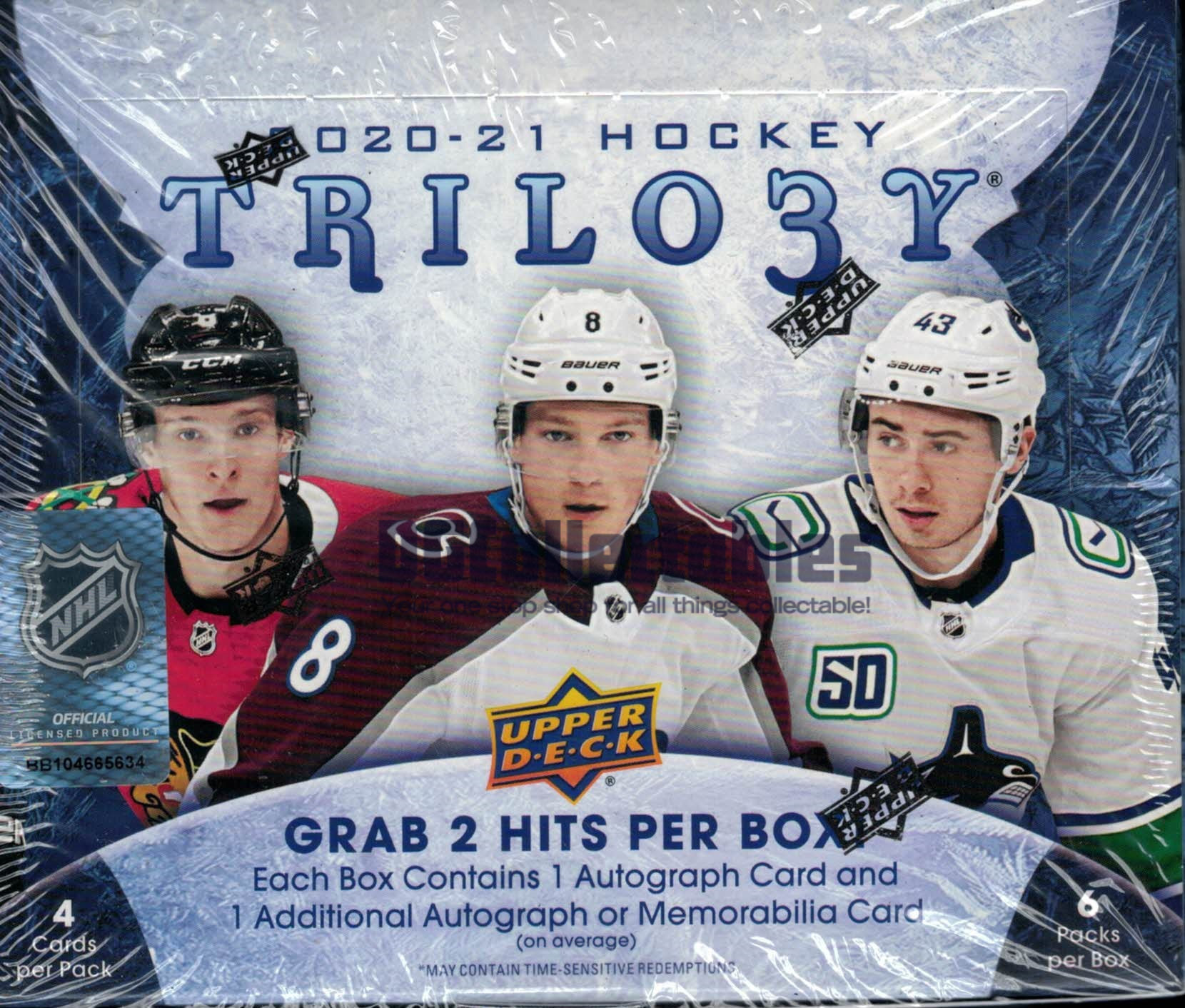 2020/21 Upper Deck Trilogy Hockey Hobby Box
