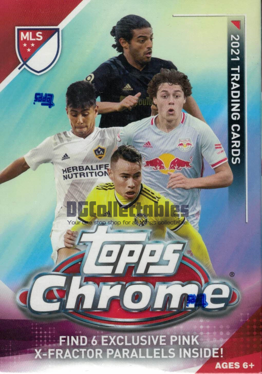 2021 Topps Chrome MLS Soccer 6-Pack Value Blaster Box