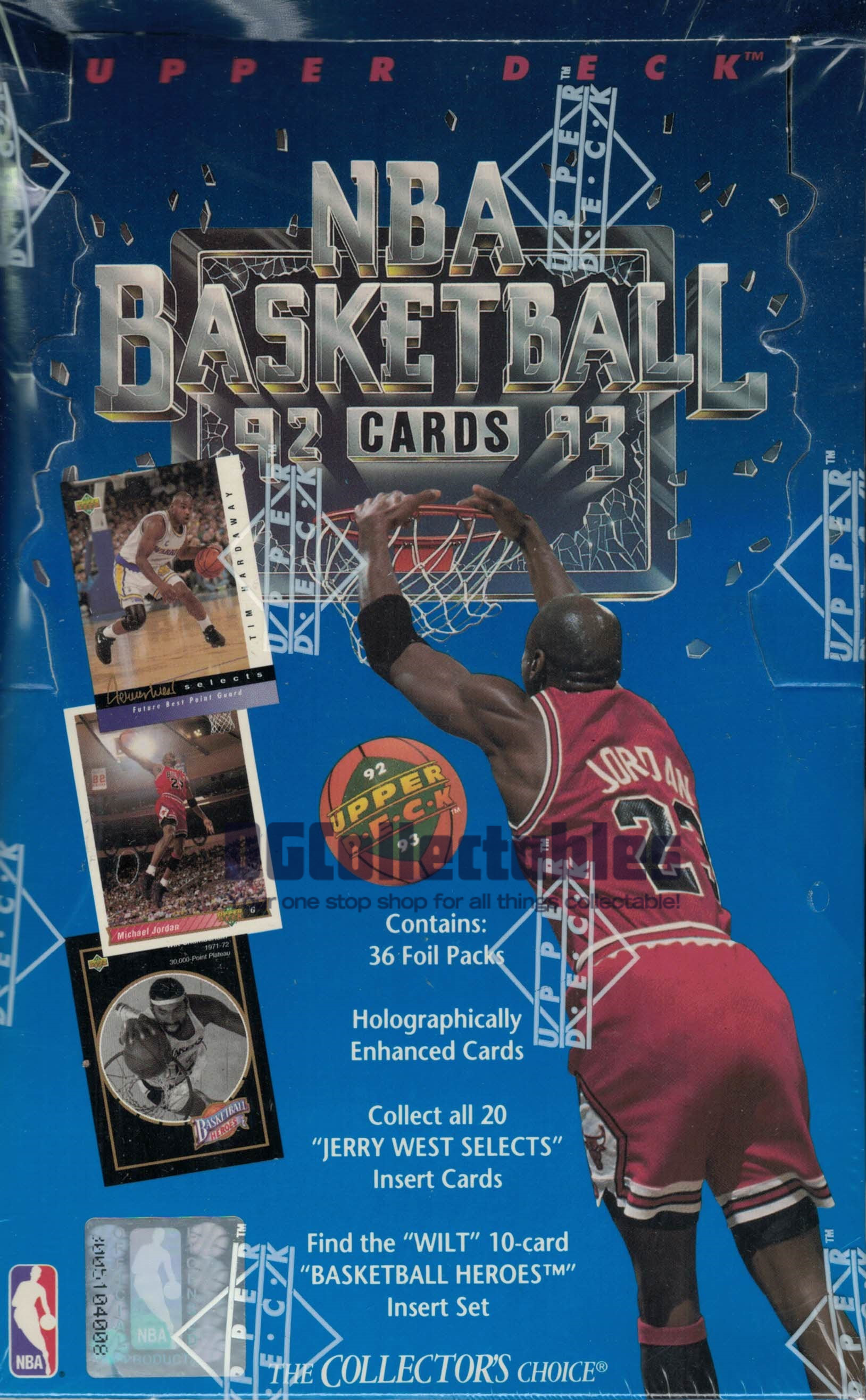 1992/93 Upper Deck Low # Basketball Hobby Box (Series 1)