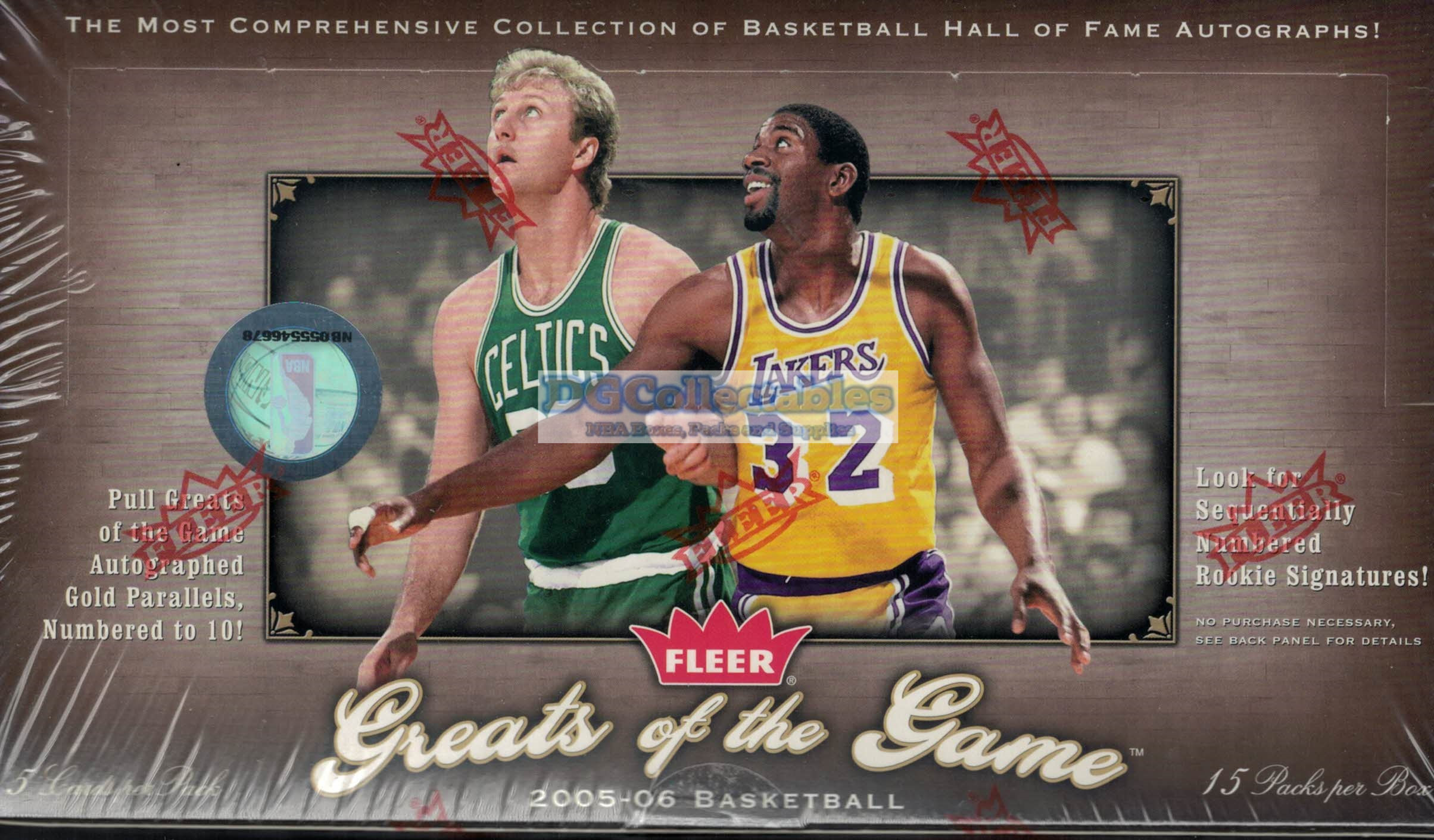 2005/06 Upper Deck Fleer Greats of the Game Basketball Hobby Box